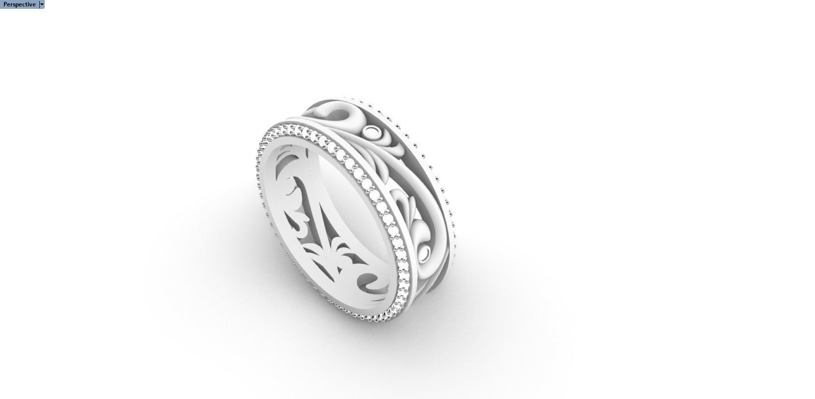 ring with patterns 3D print model_15