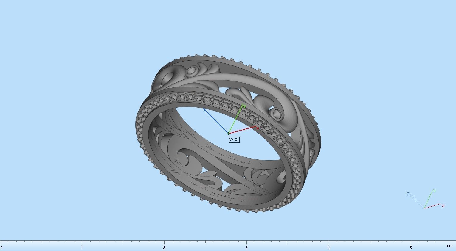 ring with patterns 3D print model_22