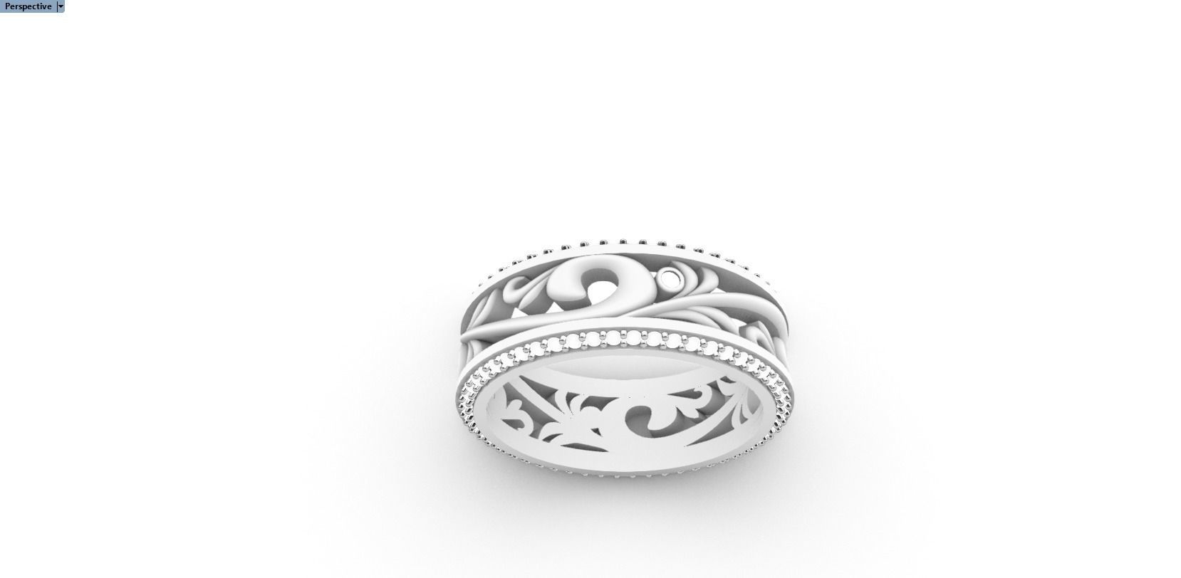 ring with patterns 3D print model_17