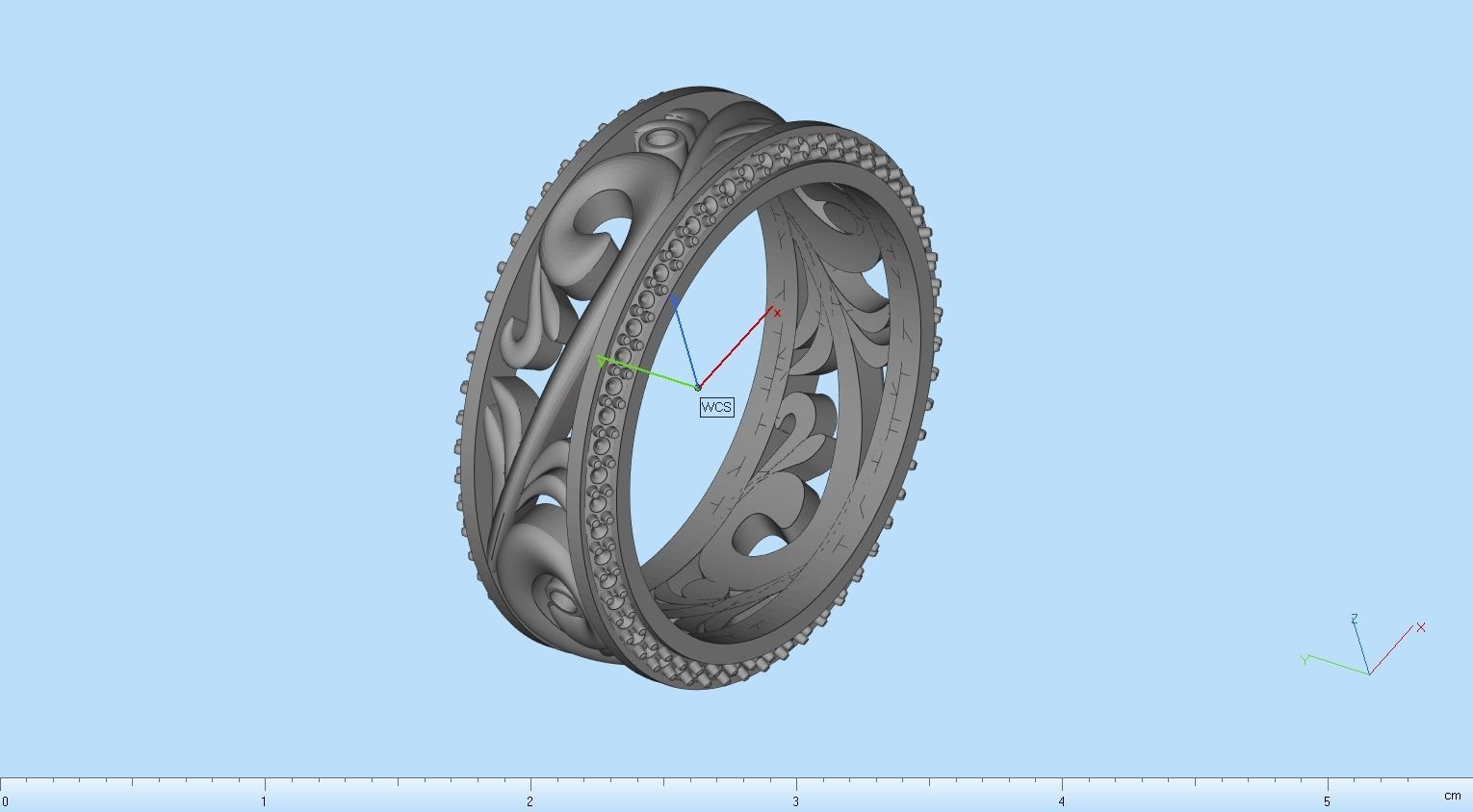 ring with patterns 3D print model_24