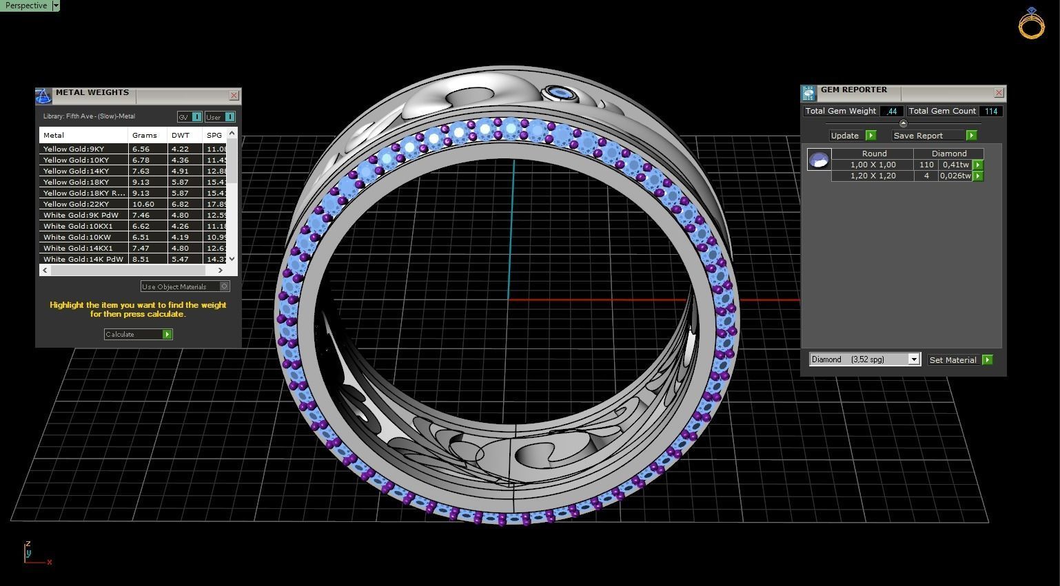 ring with patterns 3D print model_18
