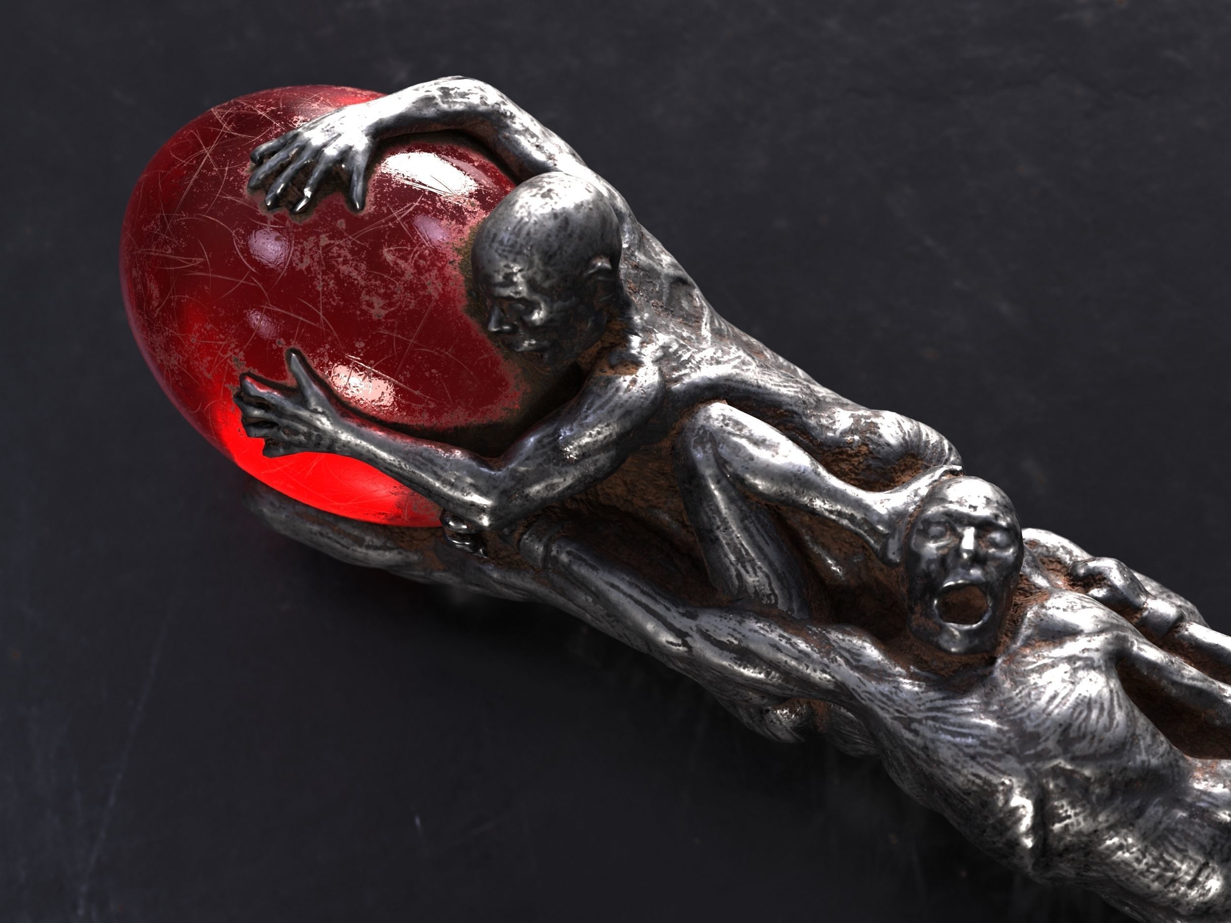 Stormbringer  Chaos Sword Low-poly 3D model_8