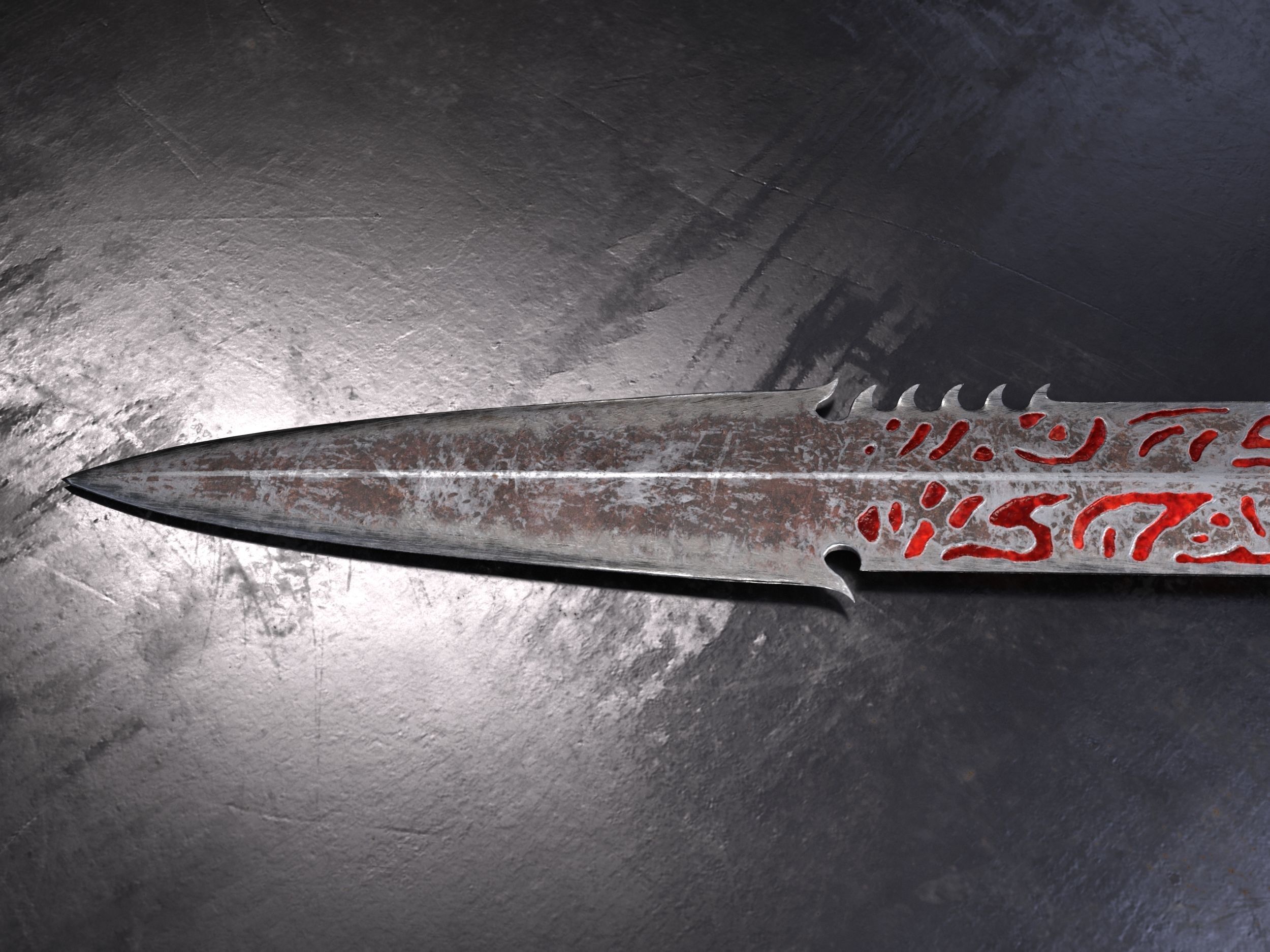 Stormbringer  Chaos Sword Low-poly 3D model_15