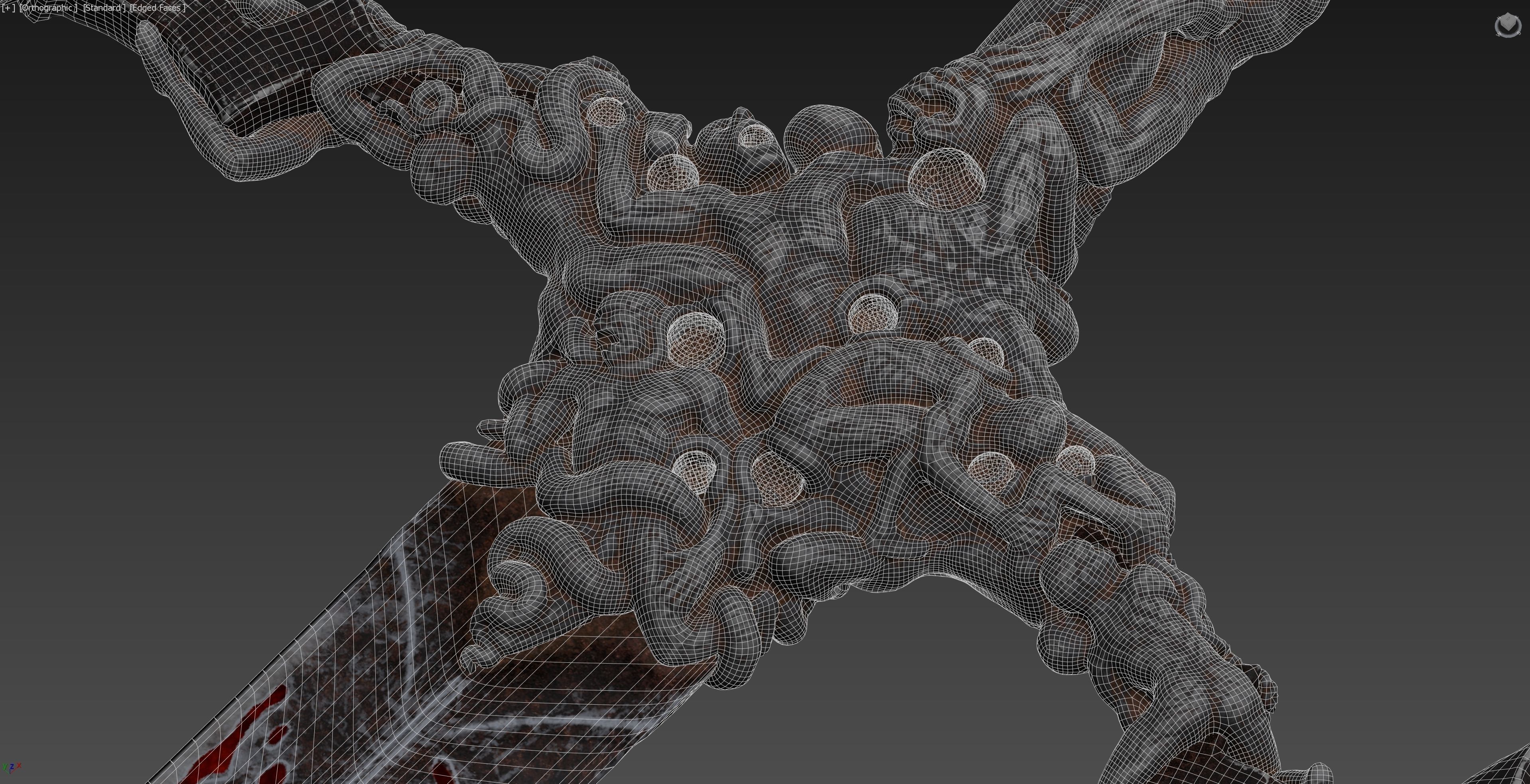 Stormbringer  Chaos Sword Low-poly 3D model_17