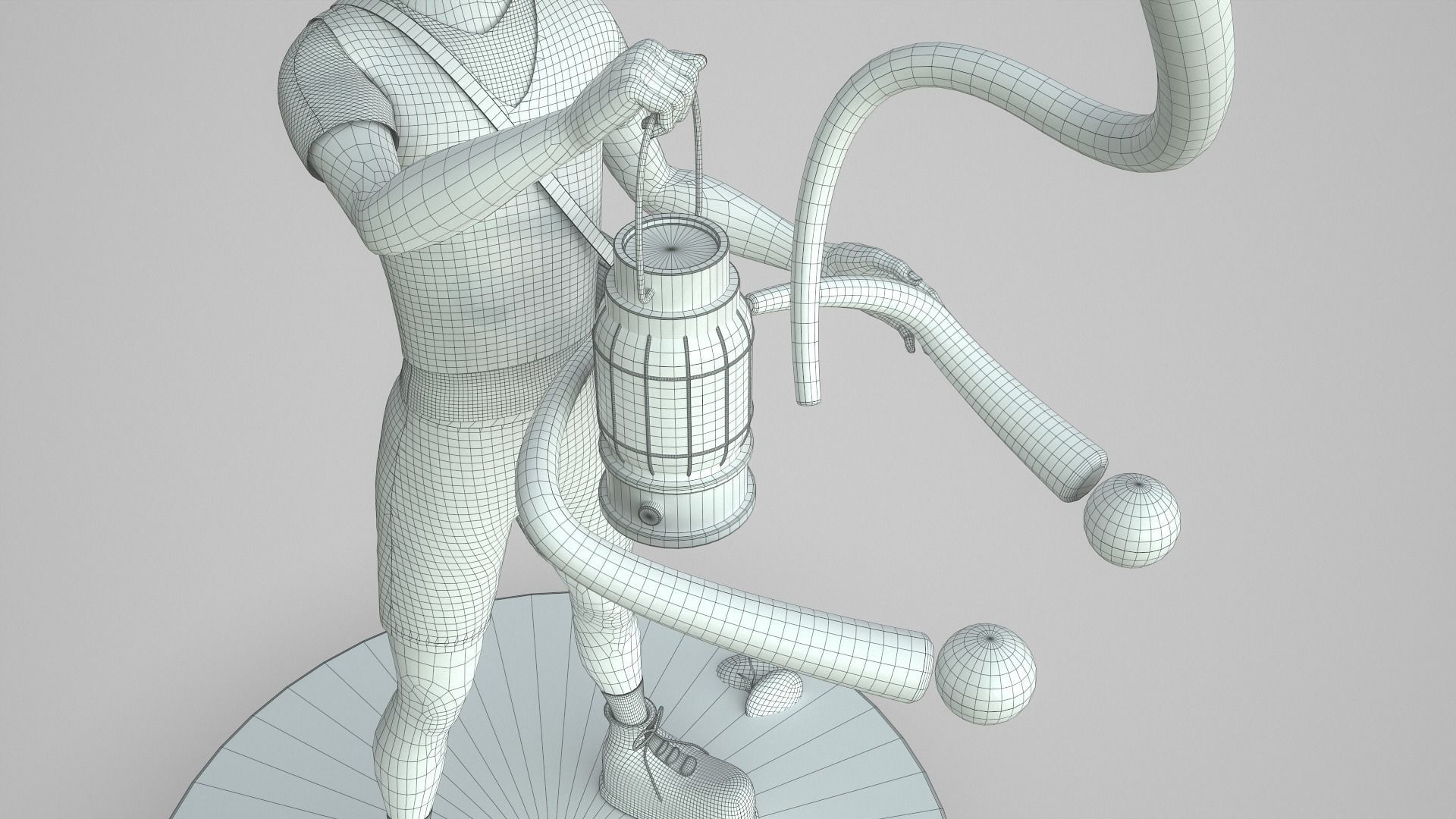 Adventure Boy in a Fantasy World Low-poly 3D model_41