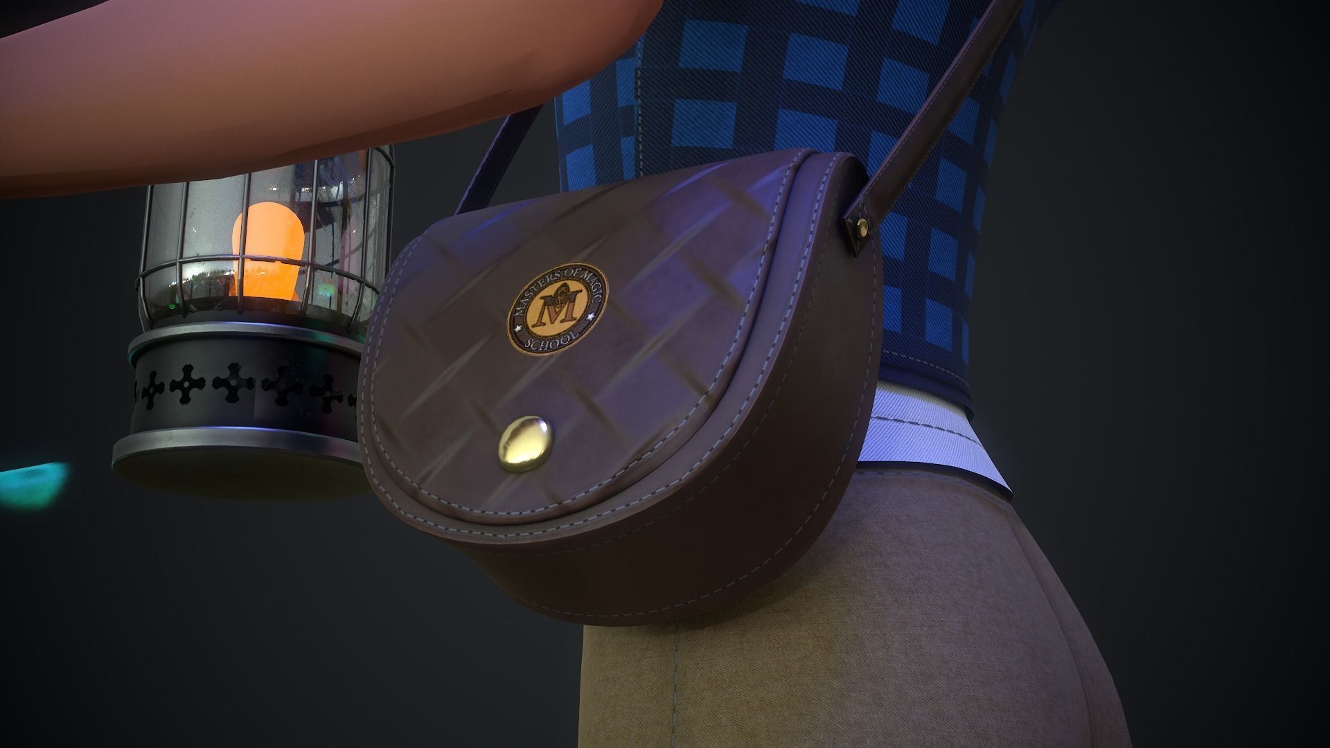 Adventure Boy in a Fantasy World Low-poly 3D model_7