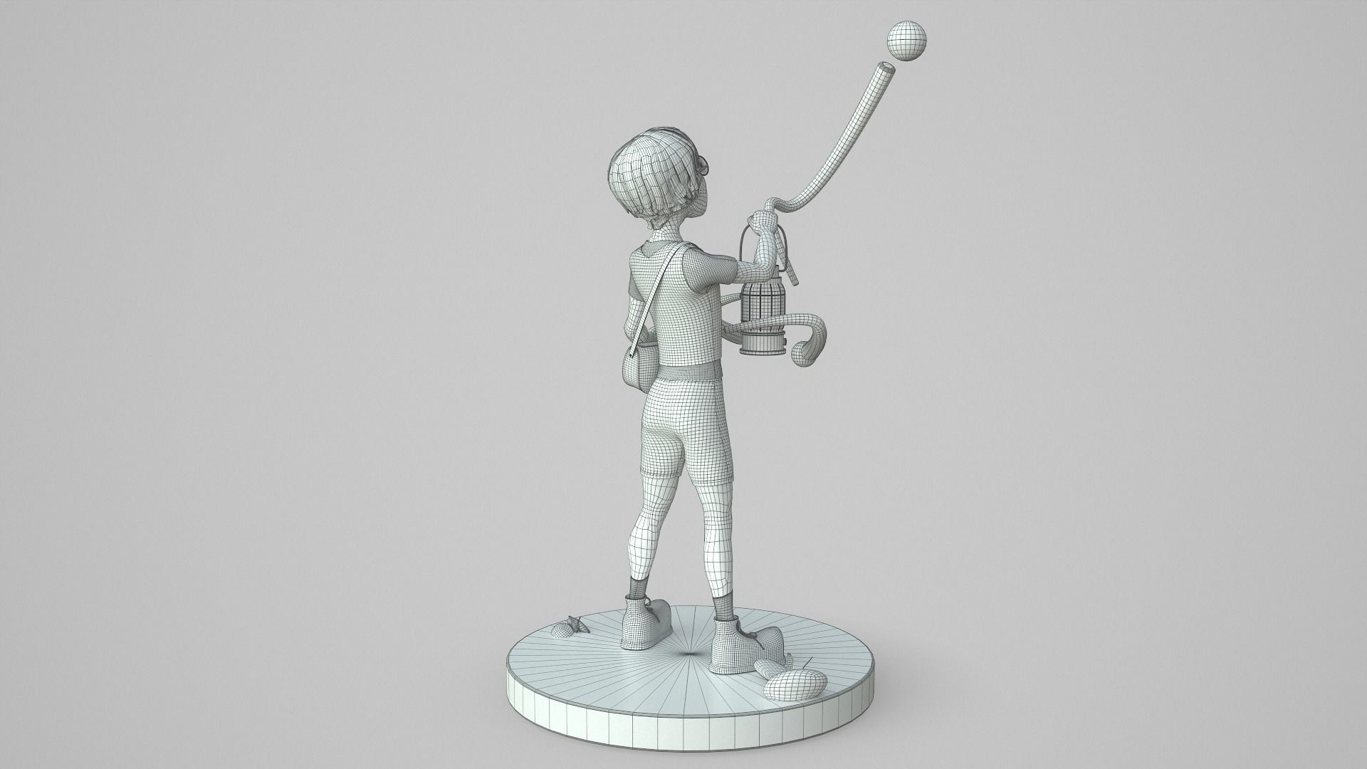 Adventure Boy in a Fantasy World Low-poly 3D model_37