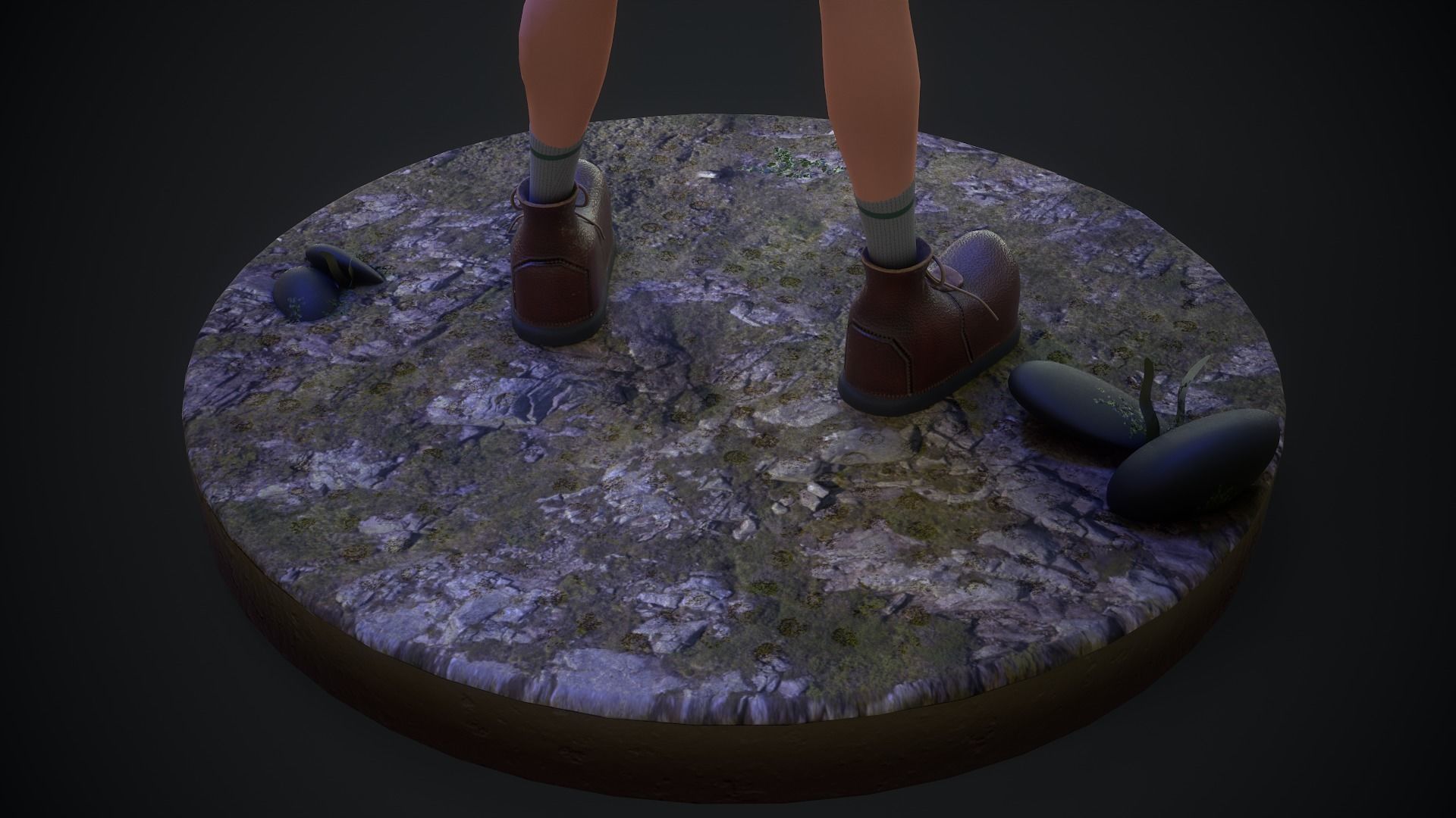 Adventure Boy in a Fantasy World Low-poly 3D model_34