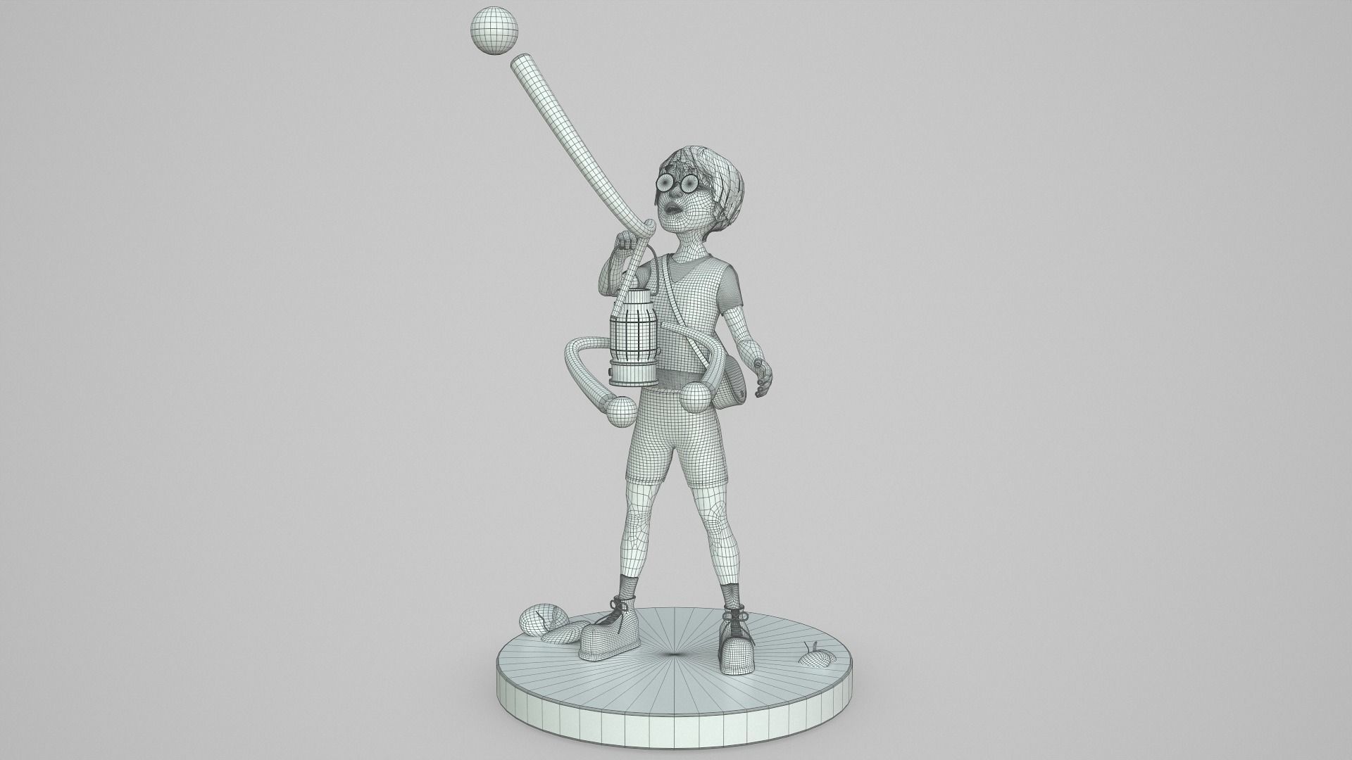 Adventure Boy in a Fantasy World Low-poly 3D model_35
