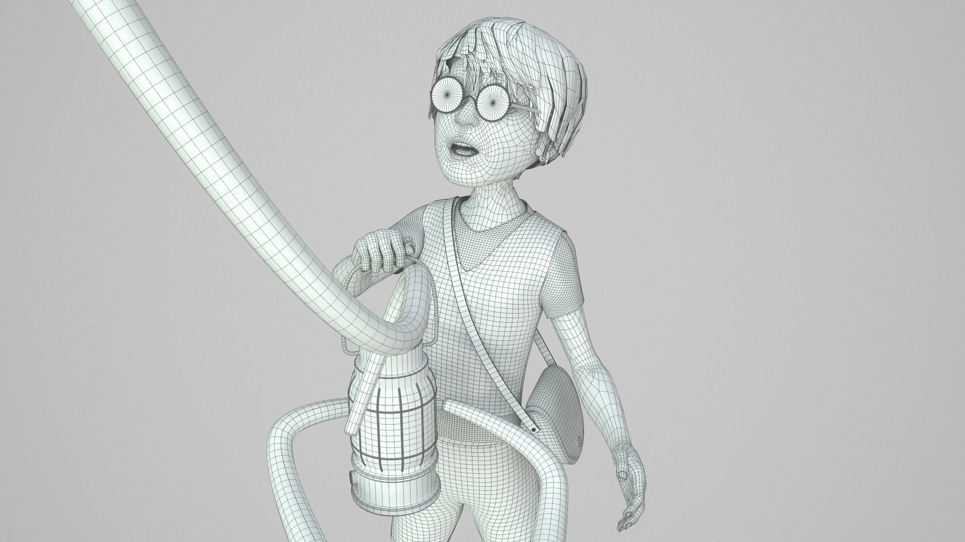 Adventure Boy in a Fantasy World Low-poly 3D model_39