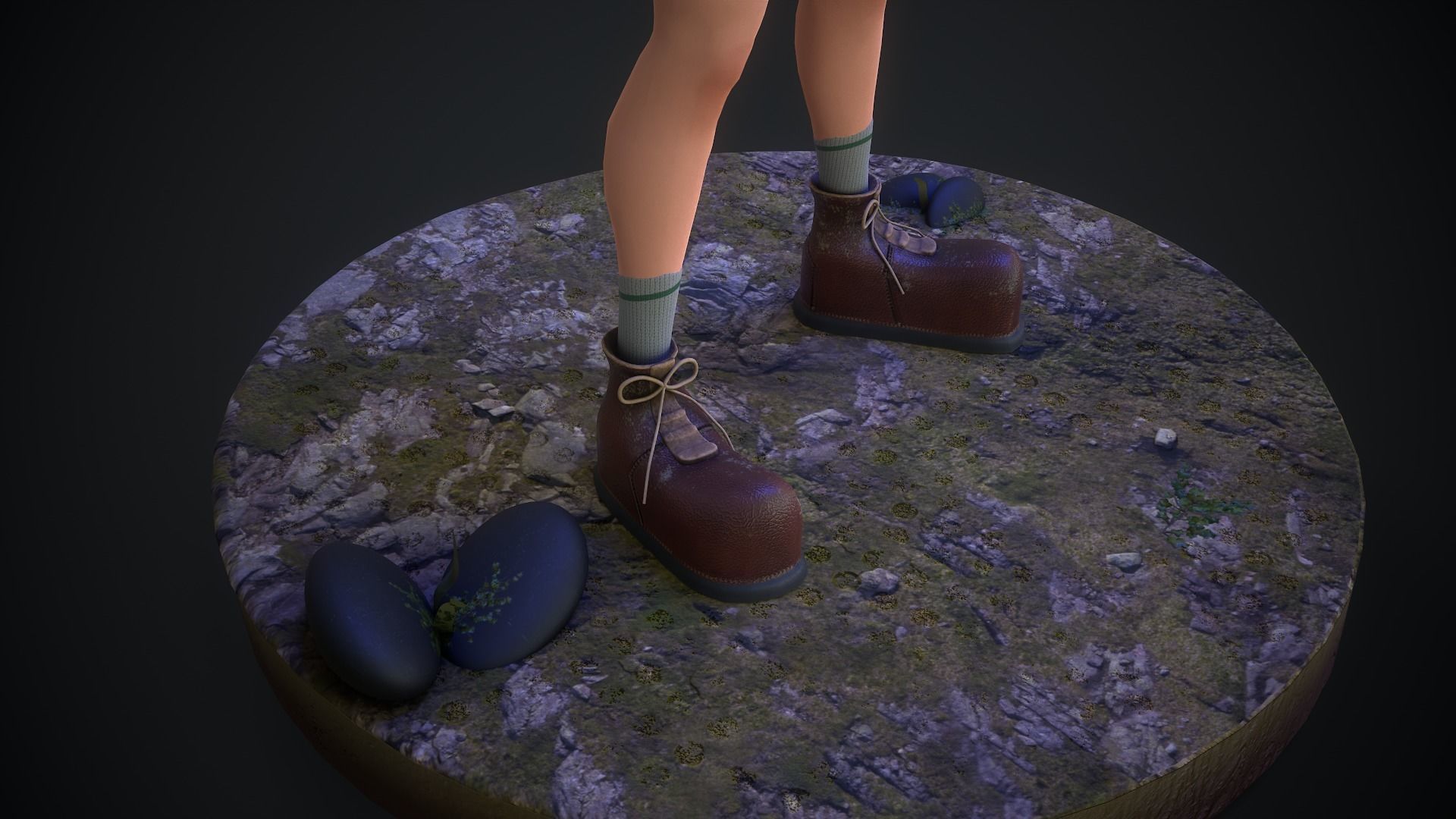 Adventure Boy in a Fantasy World Low-poly 3D model_33