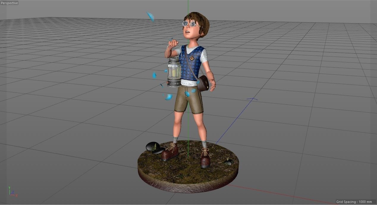 Adventure Boy in a Fantasy World Low-poly 3D model_50