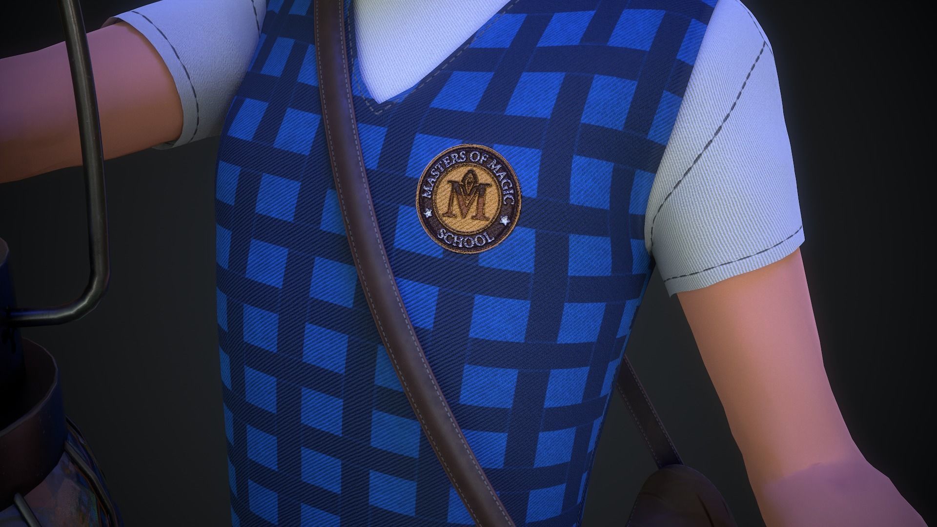 Adventure Boy in a Fantasy World Low-poly 3D model_6