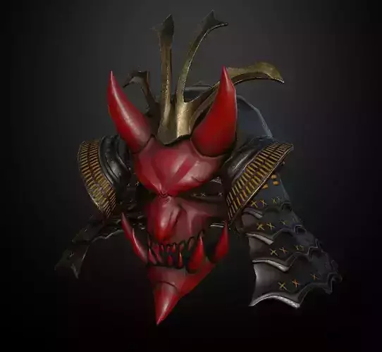 HELMET8 Game Ready demon mask