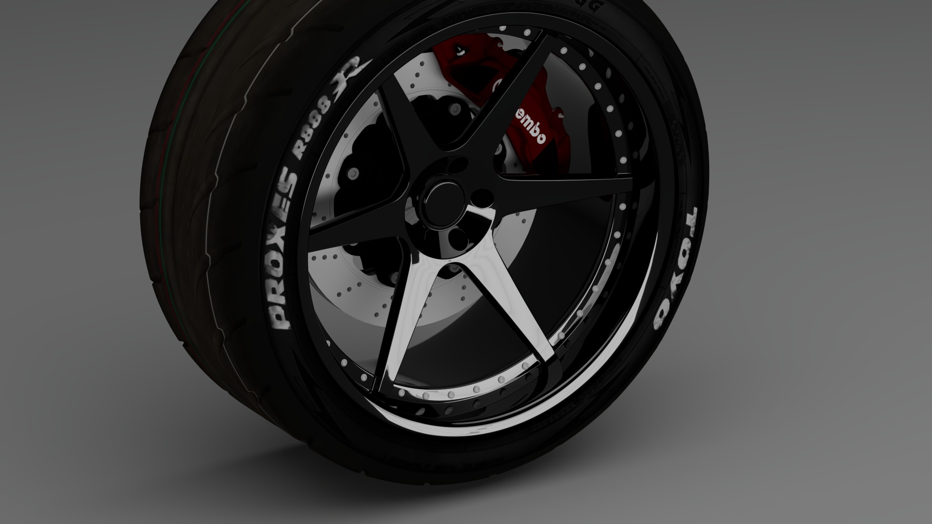 Toyota Wheel 3D model_4