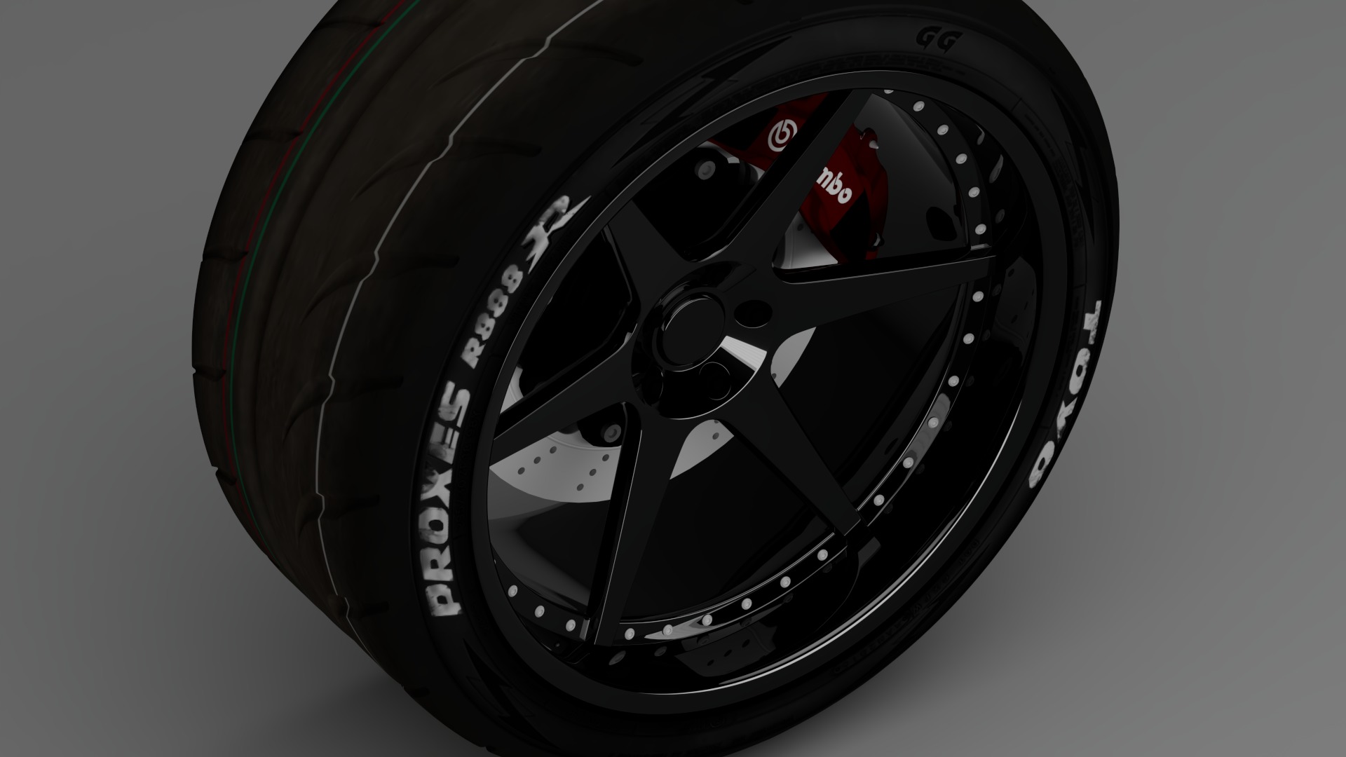 Toyota Wheel 3D model_5