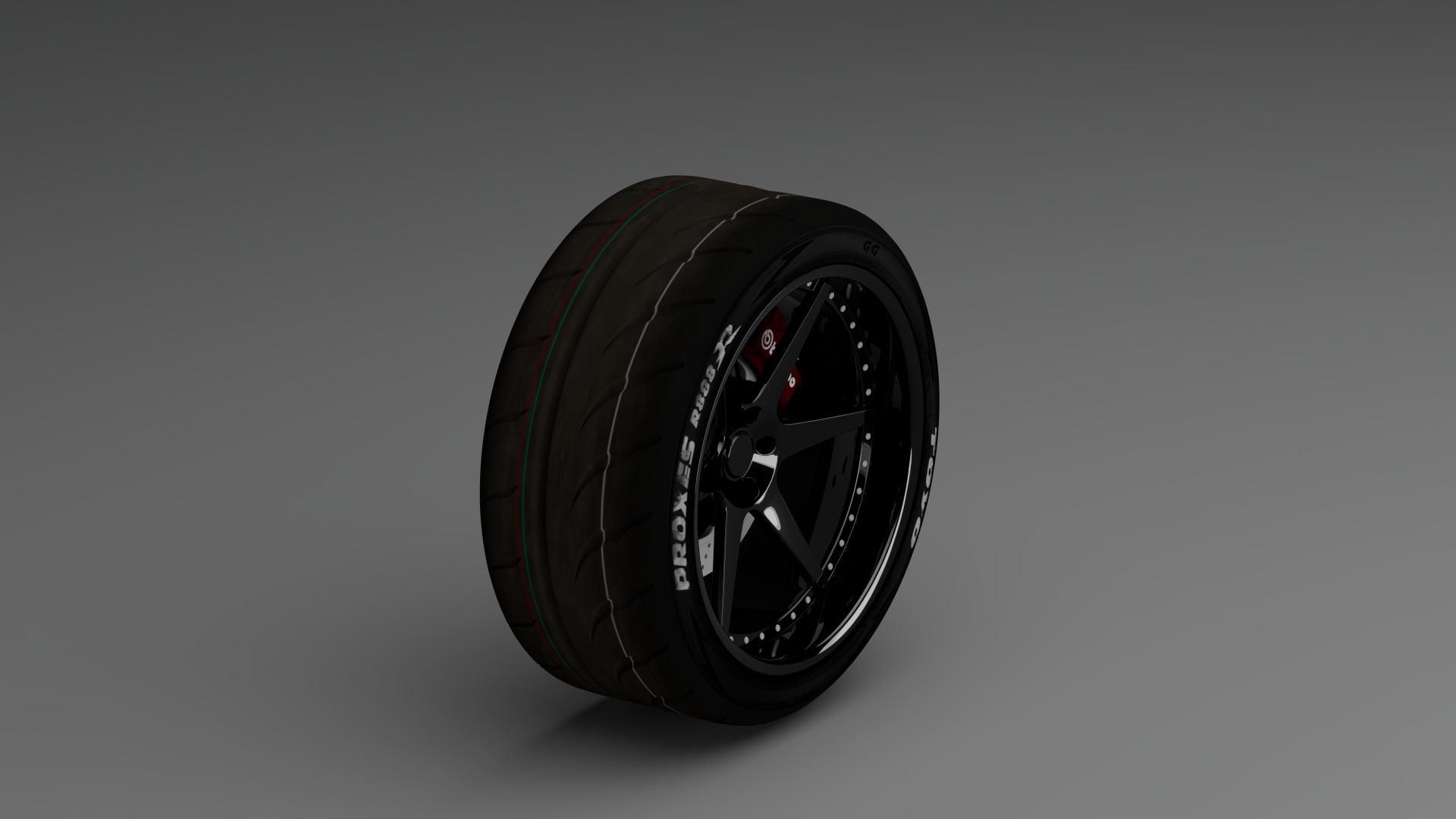 Toyota Wheel 3D model_3