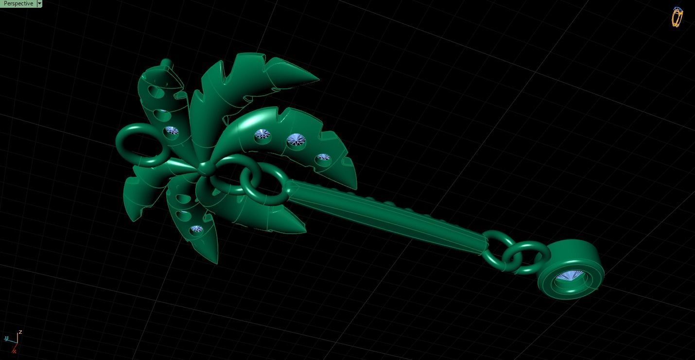 Coconut Pendant 3dm stl 3D print model 3D print model_4