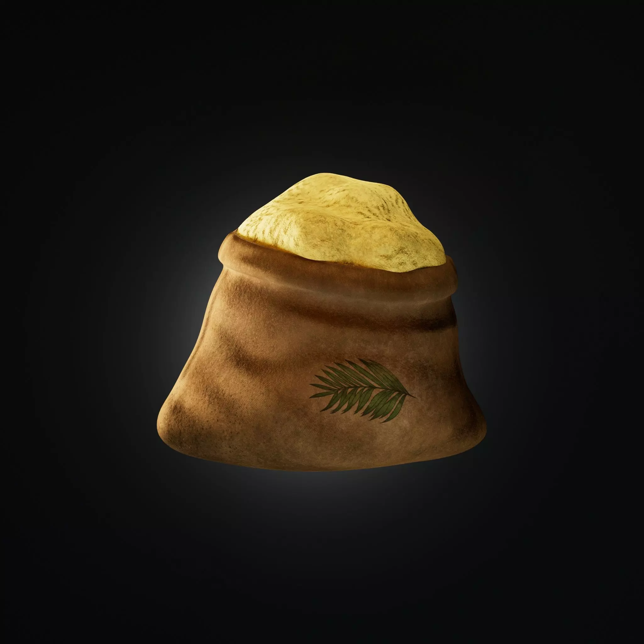 Wheat Bag Game Animation Environment Asset 3D model_0