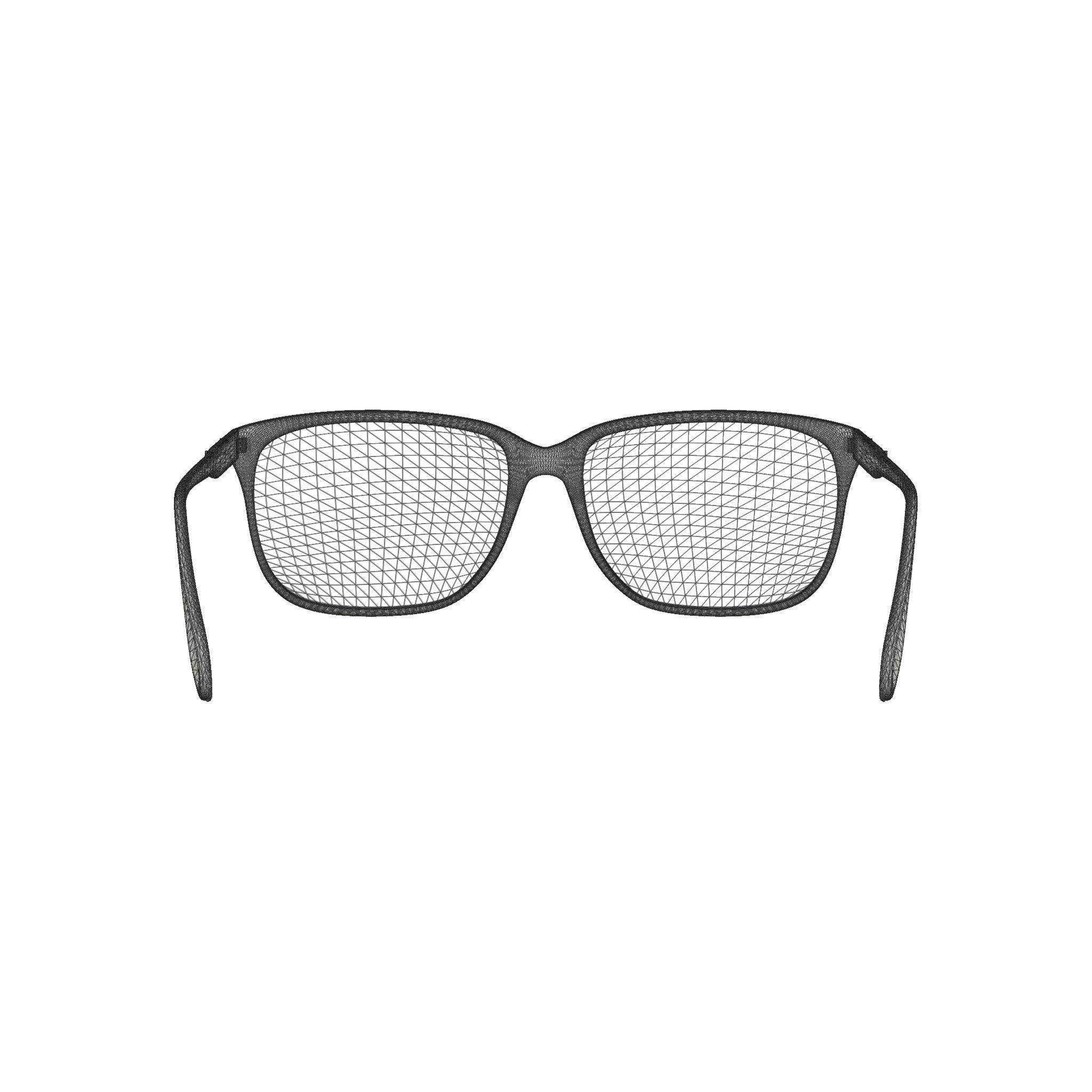 Alexander McQueen Glasses Low-poly 3D model_6