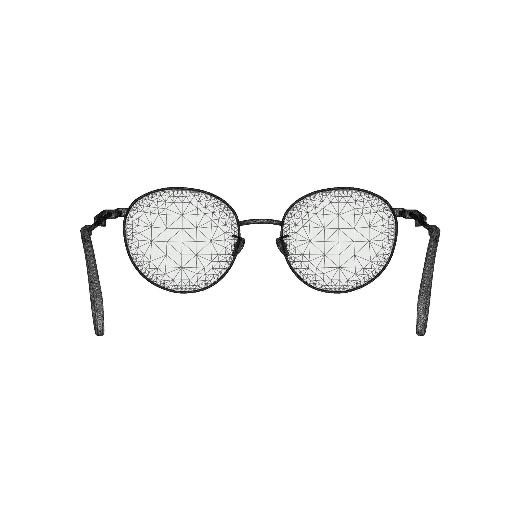 Alexander McQueen Glasses  Low-poly 3D model_6