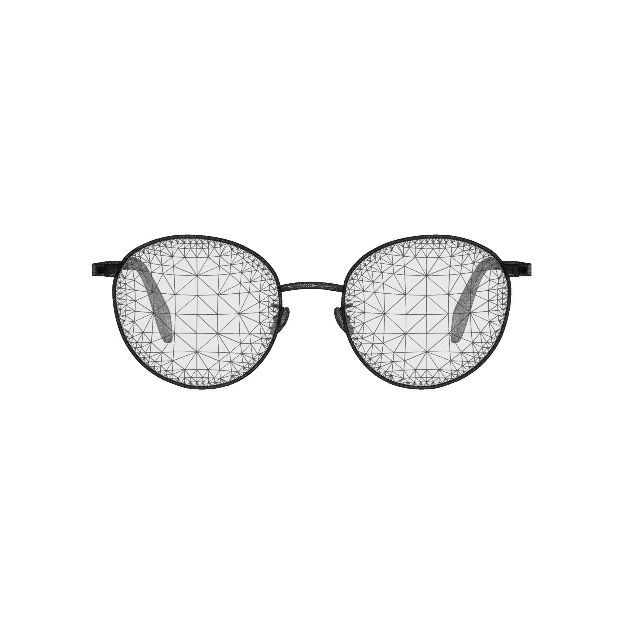 Alexander McQueen Glasses  Low-poly 3D model_7