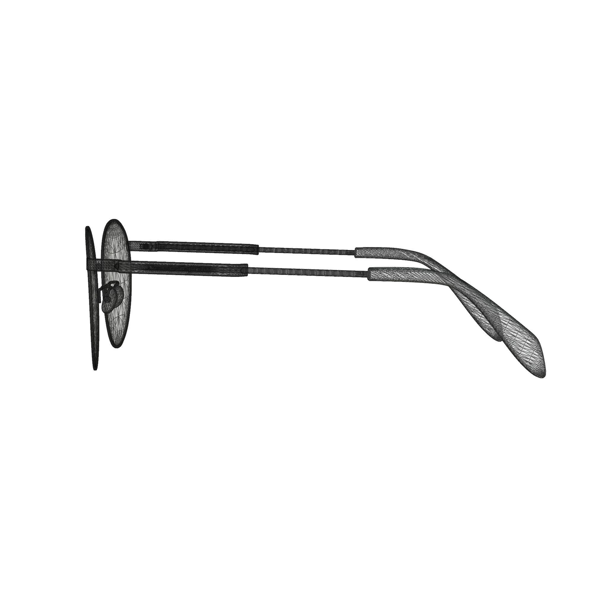 Alexander McQueen Glasses  Low-poly 3D model_8