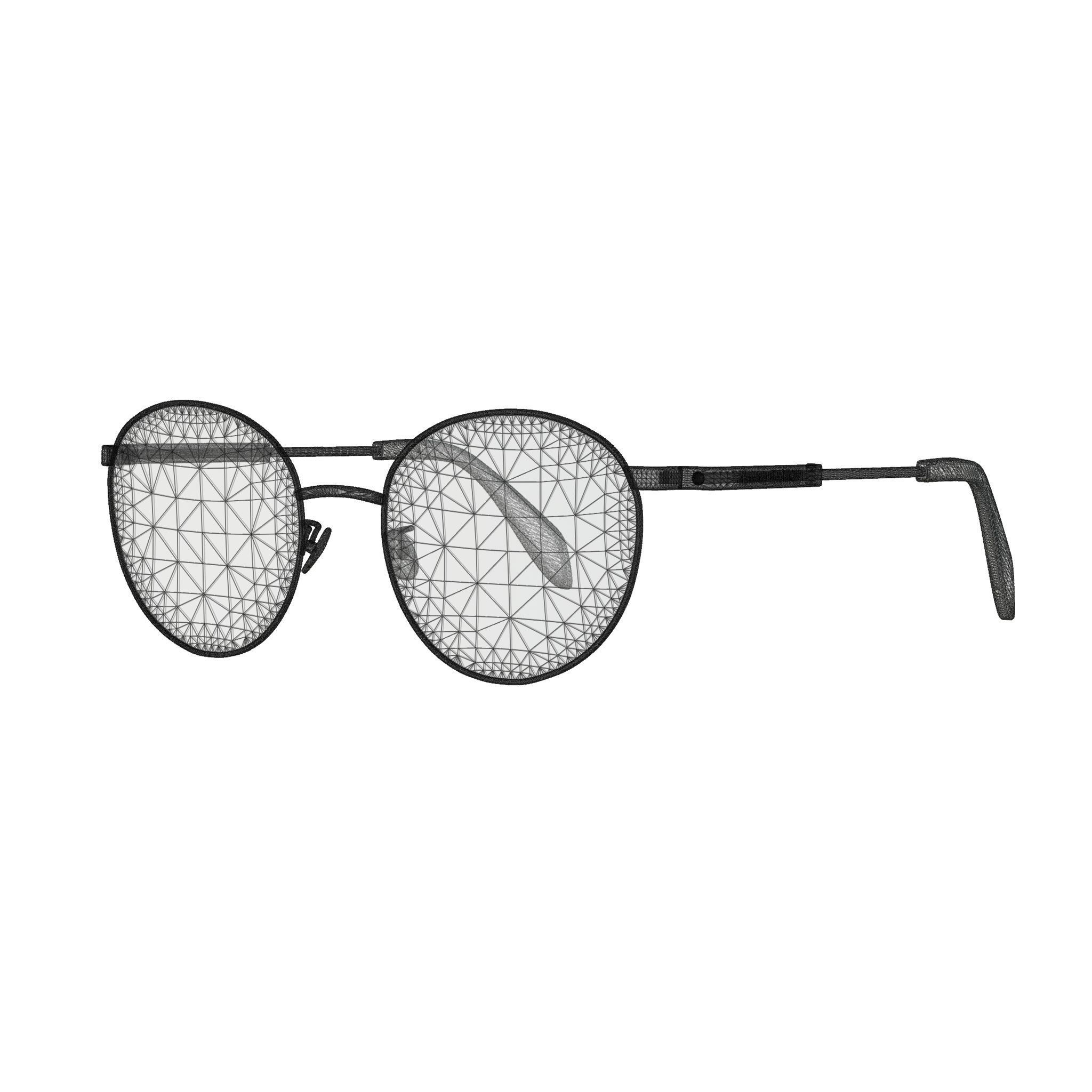 Alexander McQueen Glasses  Low-poly 3D model_5