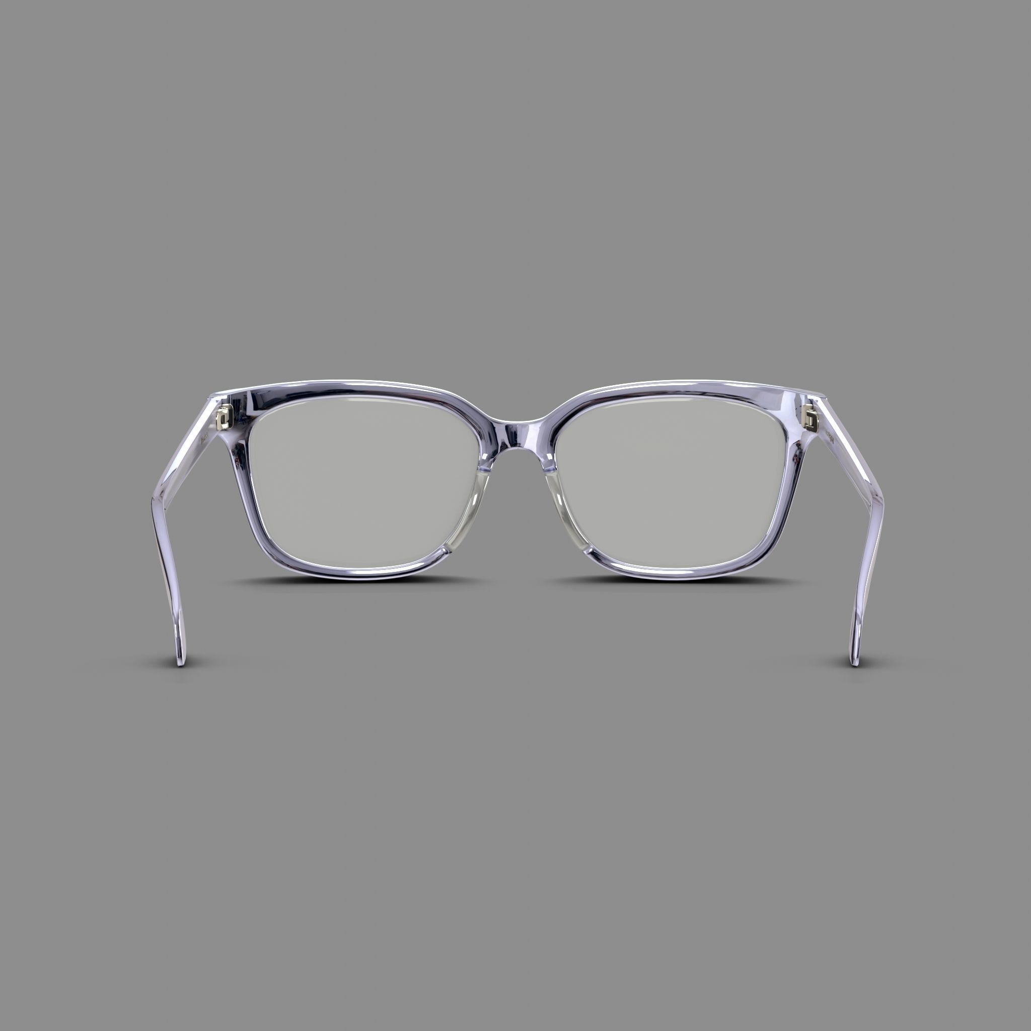 Alexander McQueen Glasses Low-poly 3D model_1