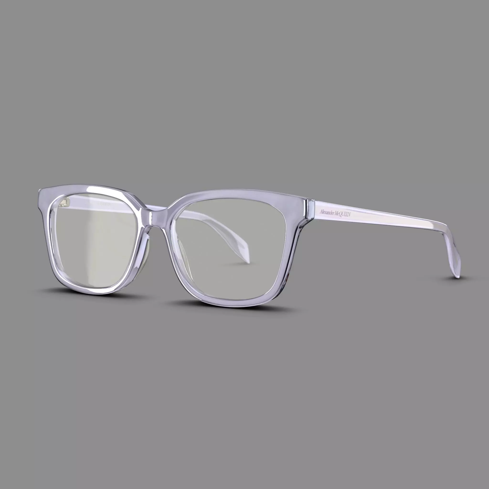 Alexander McQueen Glasses Low-poly 3D model_0