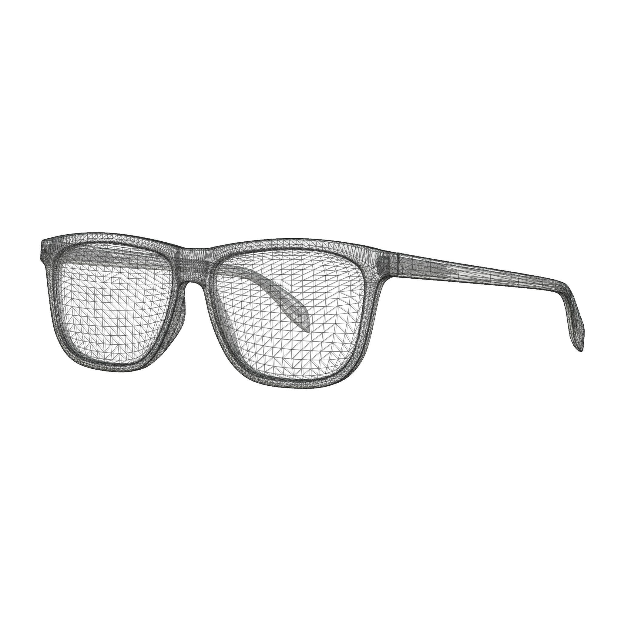 Alexander McQueen - AM0247O 004 Glasses  Low-poly 3D model_4