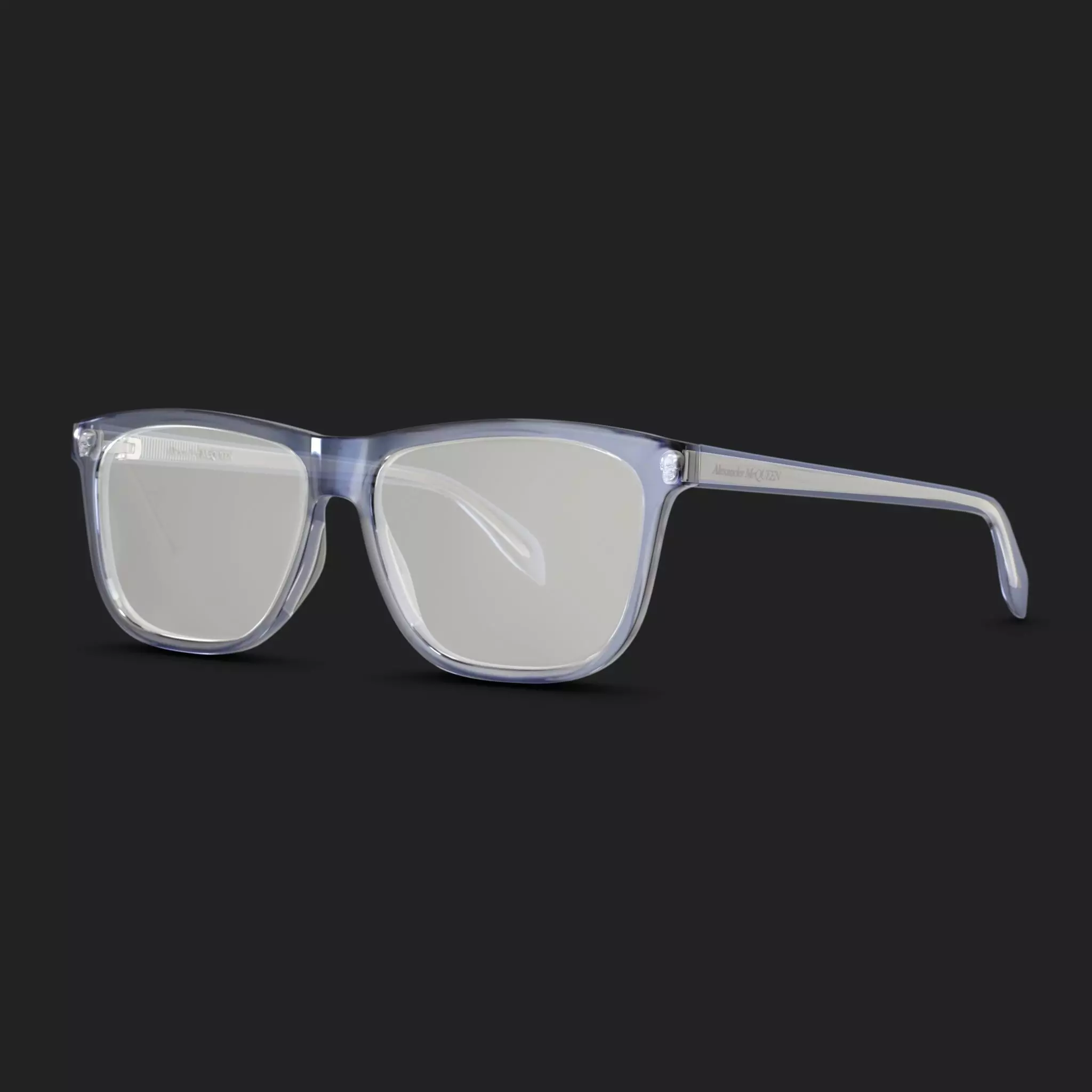 Alexander McQueen - AM0247O 004 Glasses  Low-poly 3D model_0