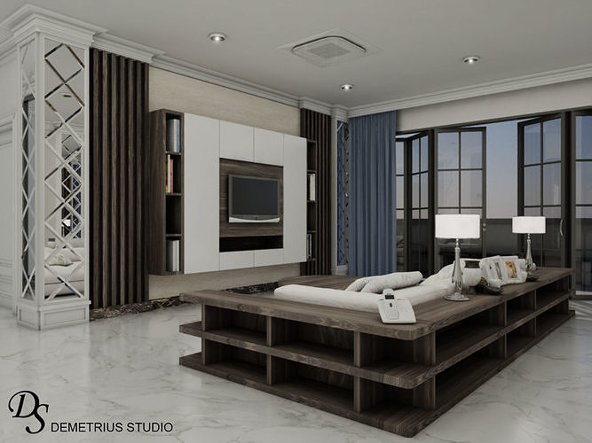 Pent House Apartment 3D model 4