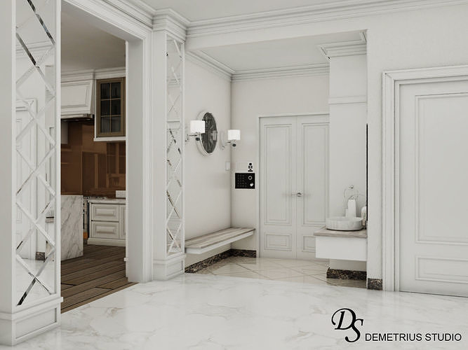 Pent House Apartment 3D model 2