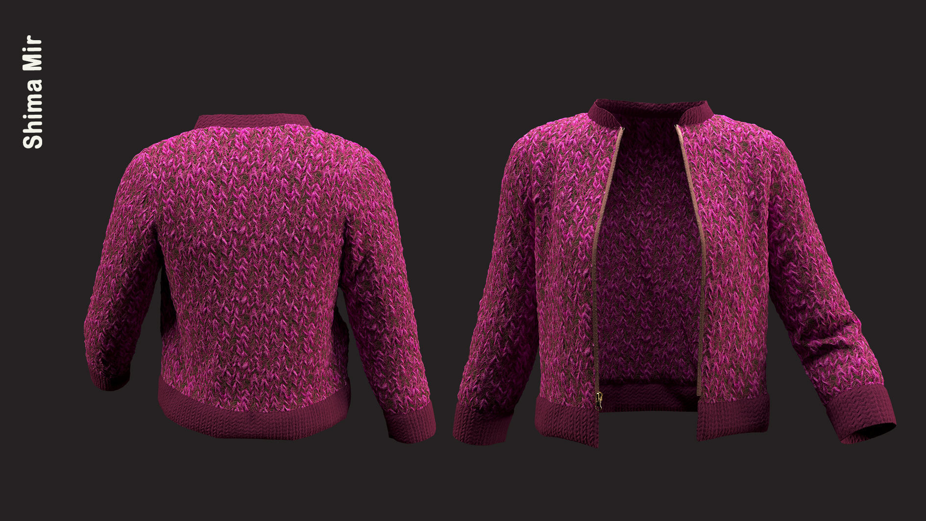 cute jacket - ZPRJ-FBX-OBJ-MTL-TEXTURES 3D model_4