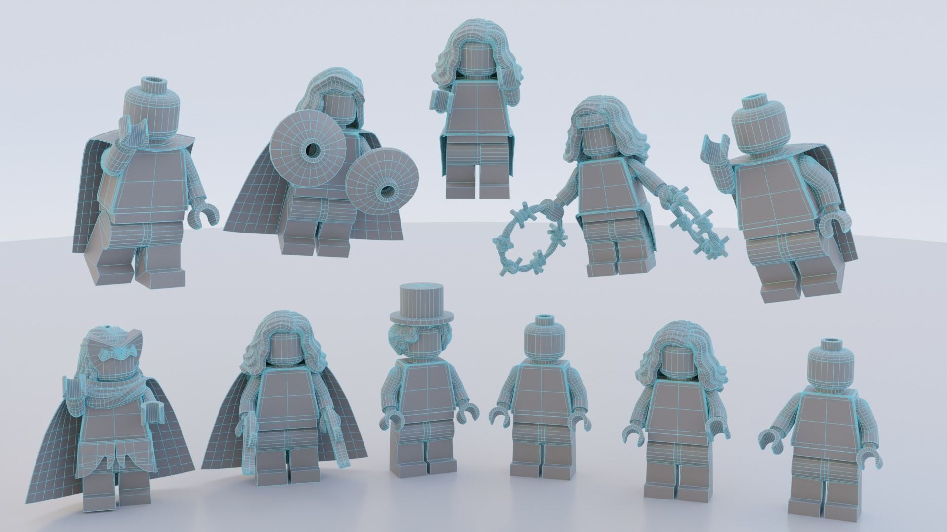 Lego WandaVision mini pack 3D model_15