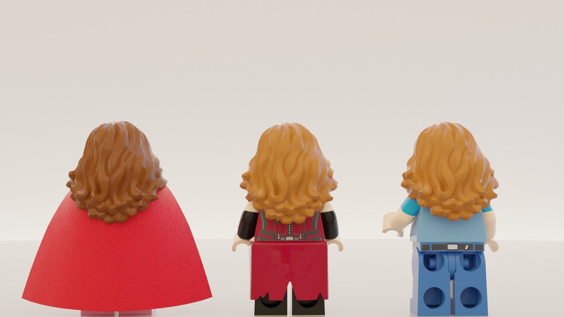 Lego WandaVision mini pack 3D model_2