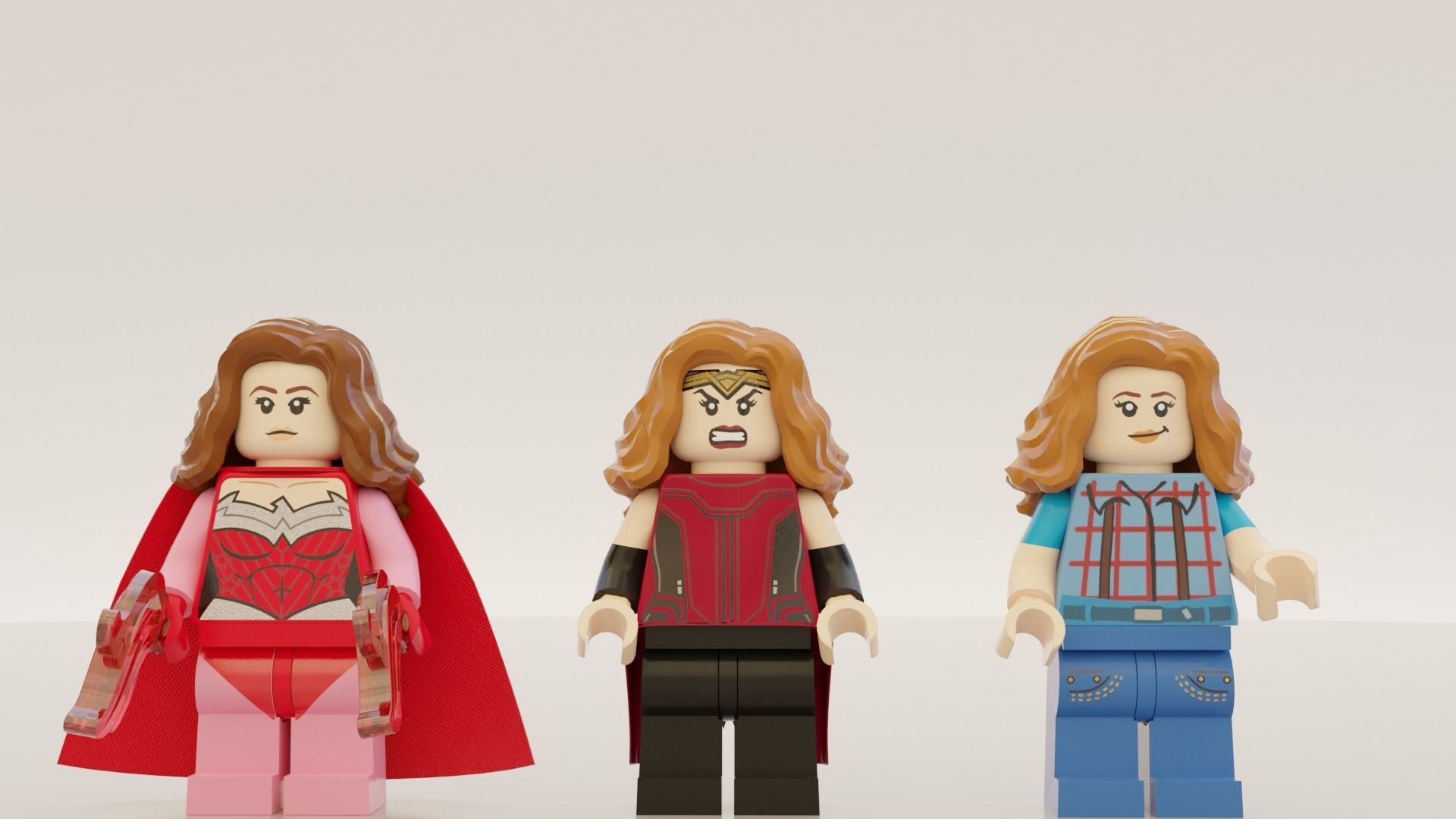 Lego WandaVision mini pack 3D model_1