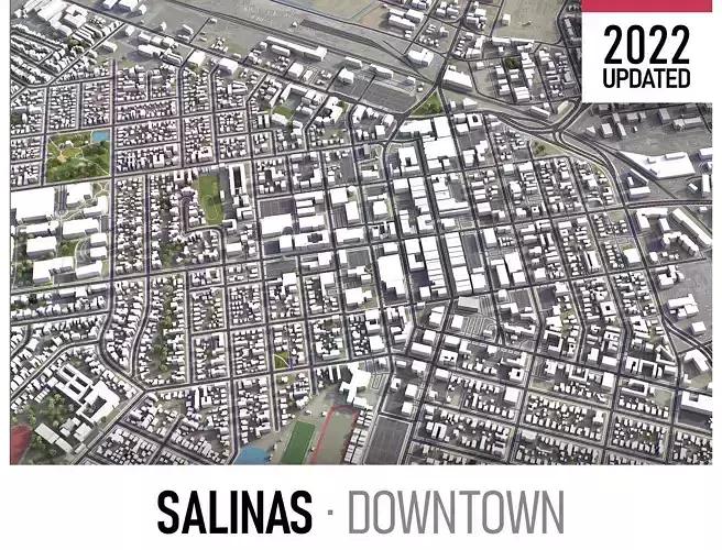 Salinas Low-poly 3D model