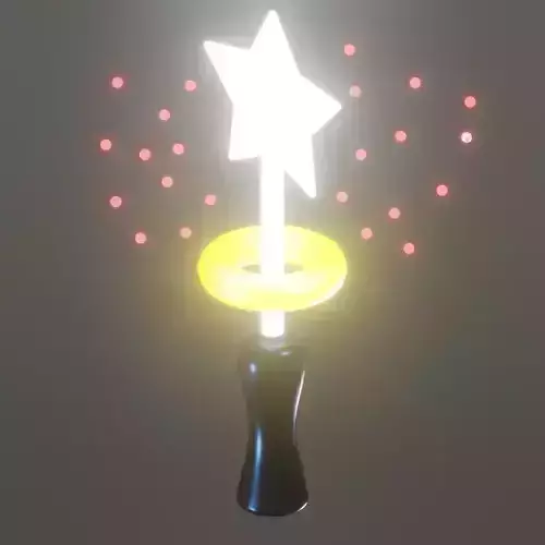 Fantasy Glowing Magic Wand 3D model