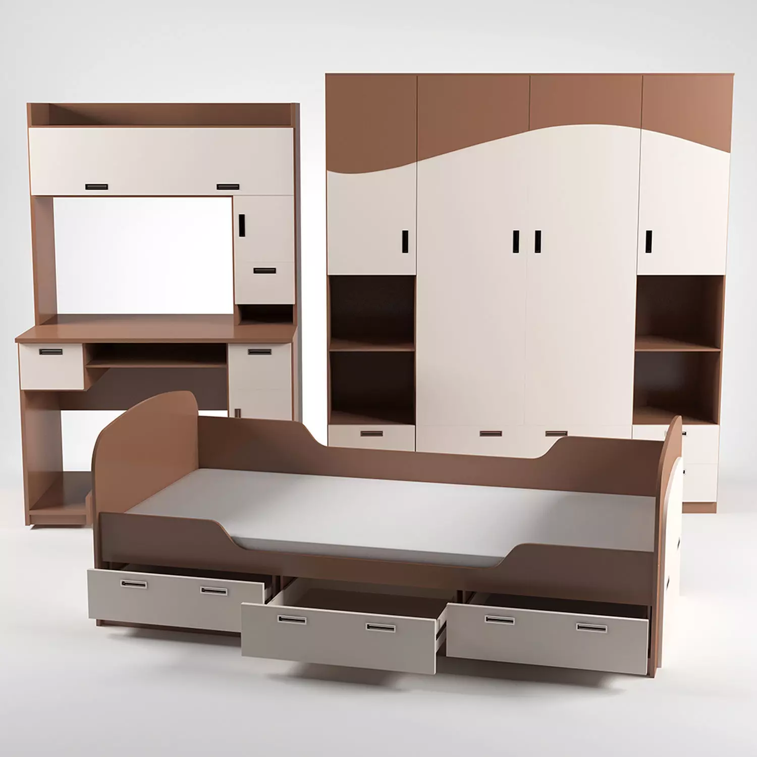Furniture for childrens room Free 3D model