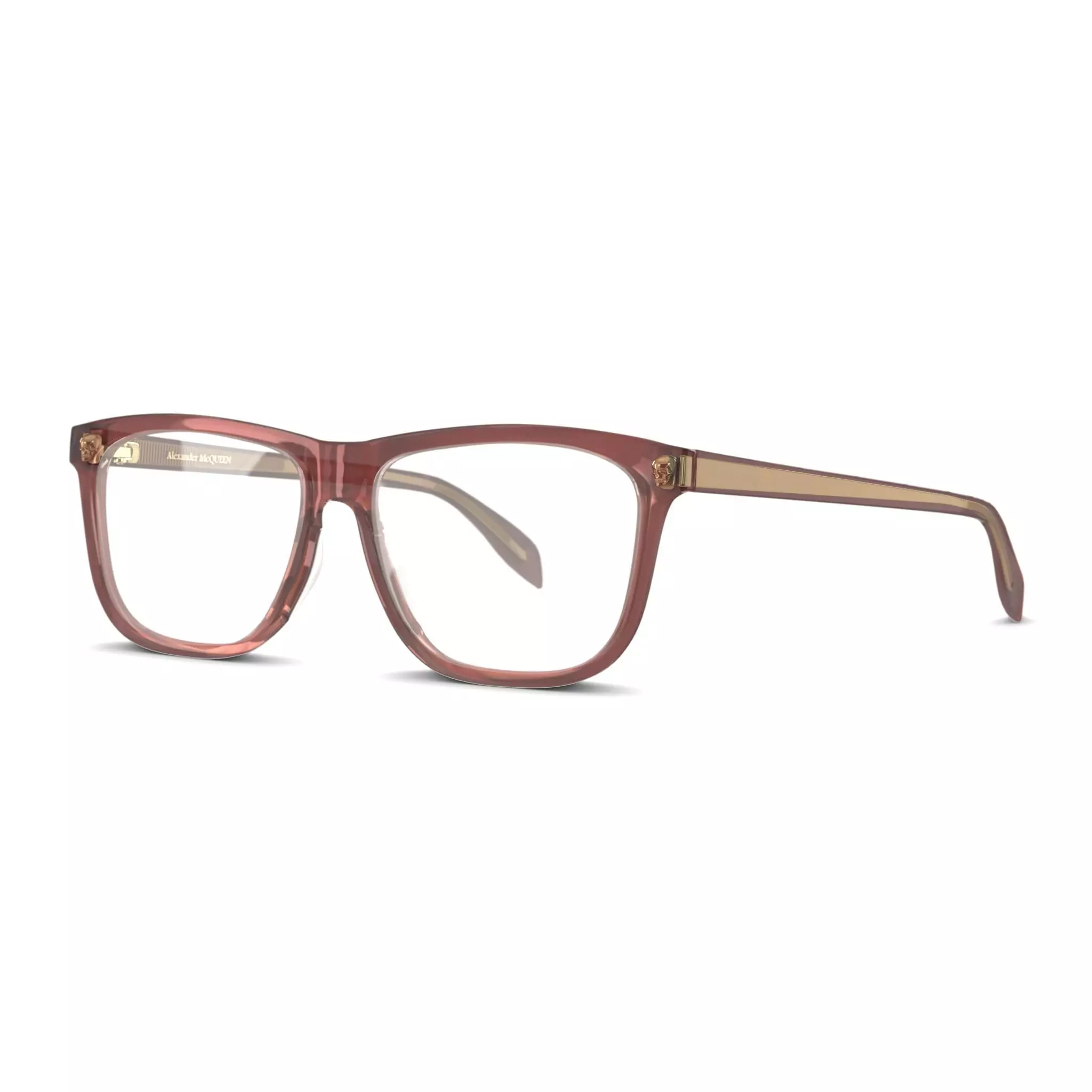 Alexander McQueen AM0248O Glasses Low-poly 3D model_0