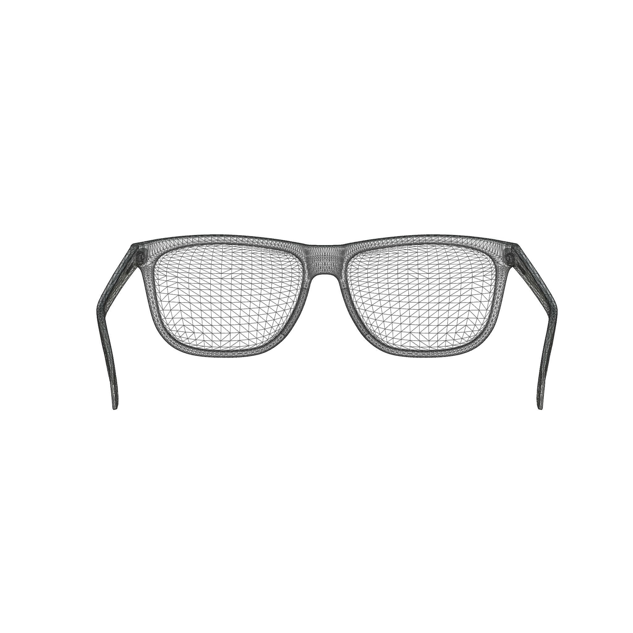 Alexander McQueen AM0248O Glasses Low-poly 3D model_6