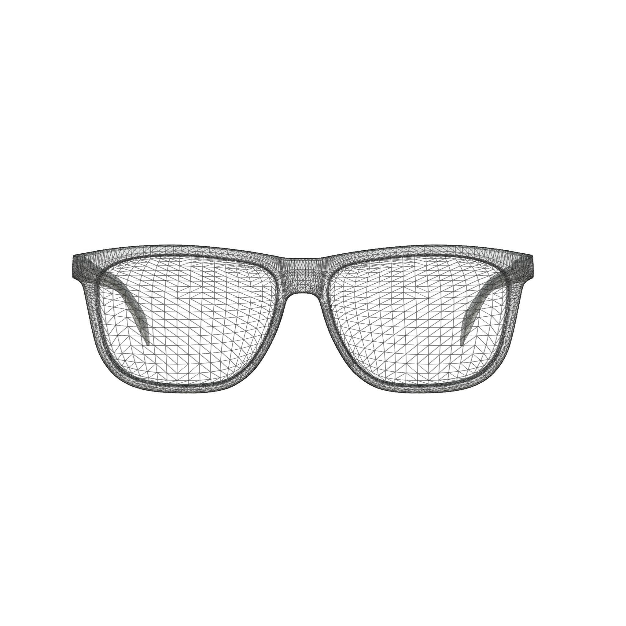Alexander McQueen AM0248O Glasses Low-poly 3D model_7