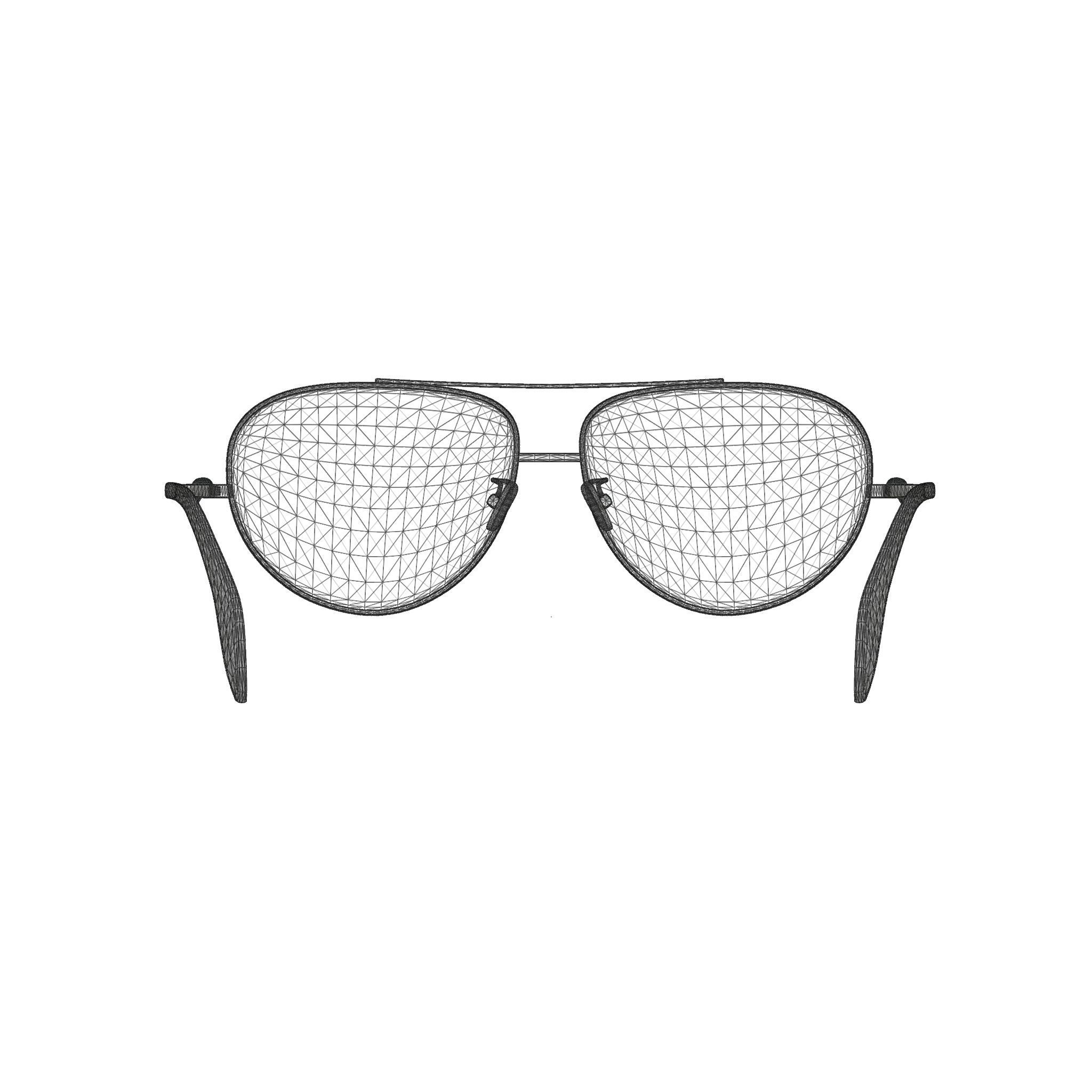 Alexander McQueen - AM0260O 002 Glasses  Low-poly 3D model_6