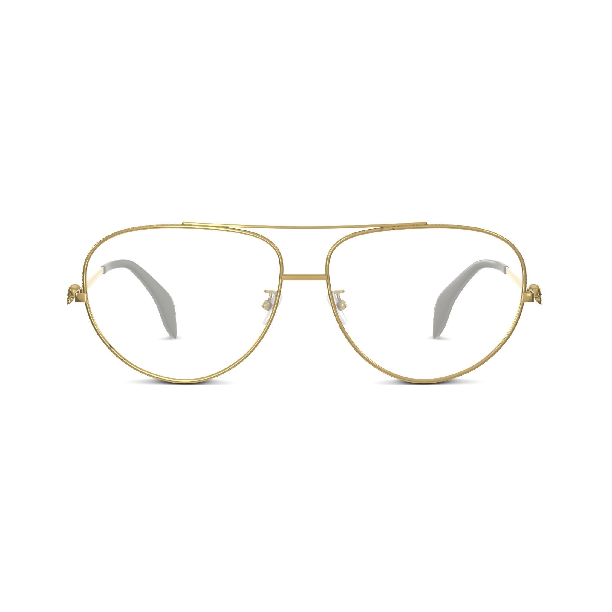 Alexander McQueen - AM0260O Glasses Low-poly 3D model_2