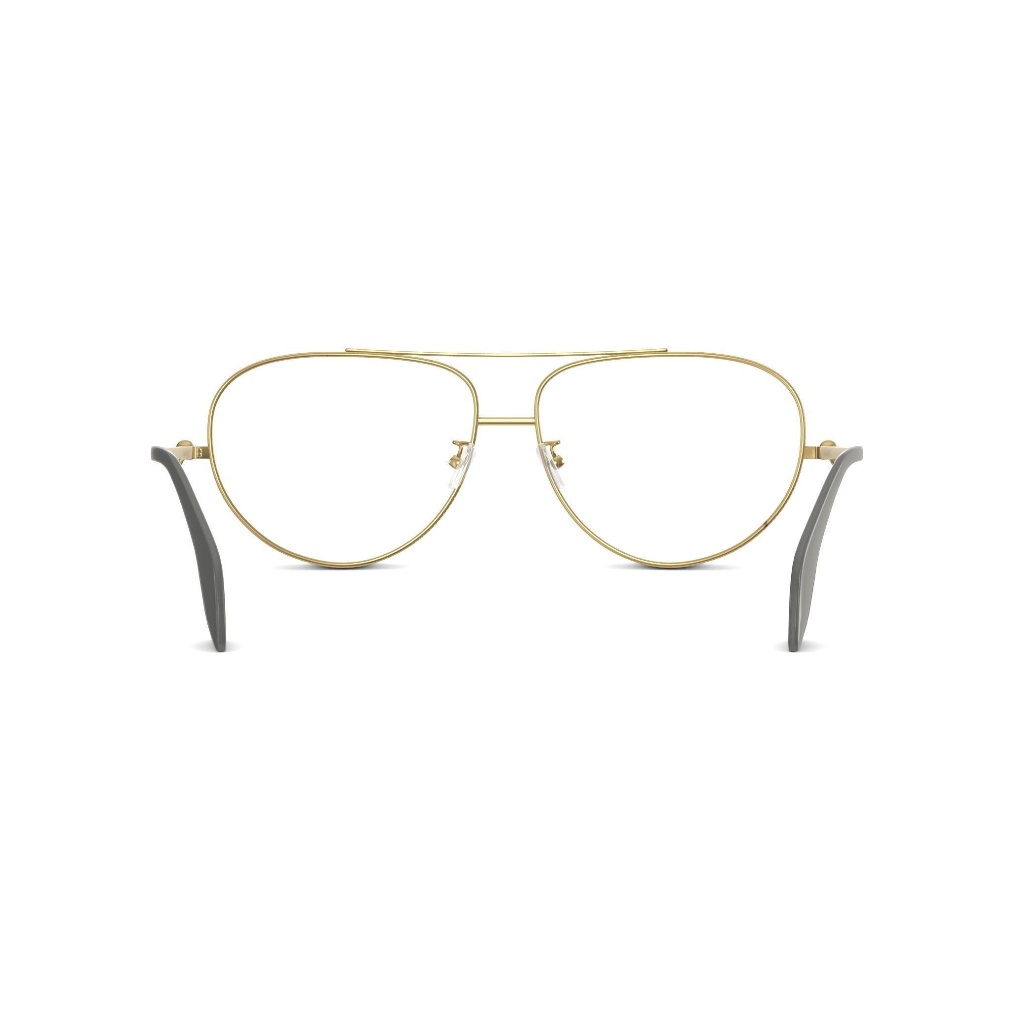 Alexander McQueen - AM0260O Glasses Low-poly 3D model_1