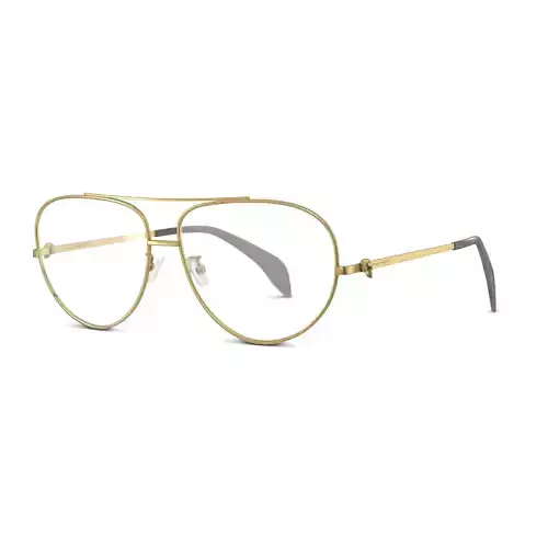 Alexander McQueen - AM0260O Glasses Low-poly 3D model
