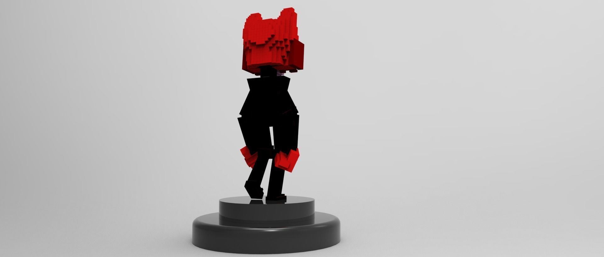 Cube World Game Character Low-poly 3D model_3