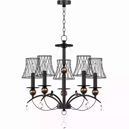 Hanging chandelier Lussole Lgo Arivaca 3D model